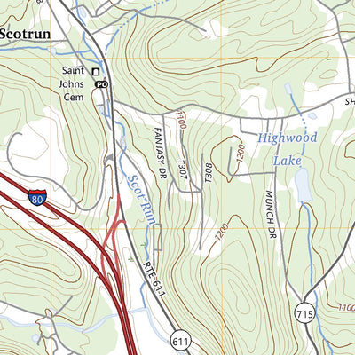 United States Geological Survey Mount Pocono, PA (2023, 24000-Scale) digital map