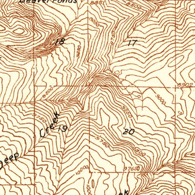 United States Geological Survey Mount Powell, CO (1933, 48000-Scale) digital map