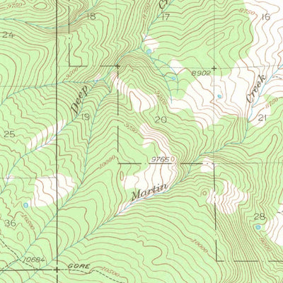 United States Geological Survey Mount Powell, CO (1933, 62500-Scale) digital map