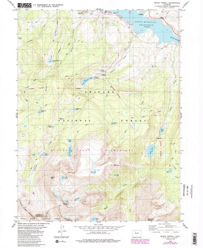 United States Geological Survey Mount Powell, CO (1980, 24000-Scale) digital map