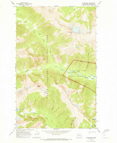United States Geological Survey Mount Prophet, WA (1969, 24000-Scale) digital map