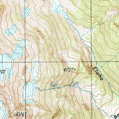 United States Geological Survey Mount Queets, WA (1990, 24000-Scale) digital map