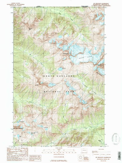 United States Geological Survey Mount Redoubt, WA (1989, 24000-Scale) digital map