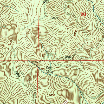 United States Geological Survey Mount Reuben, OR (1998, 24000-Scale) digital map