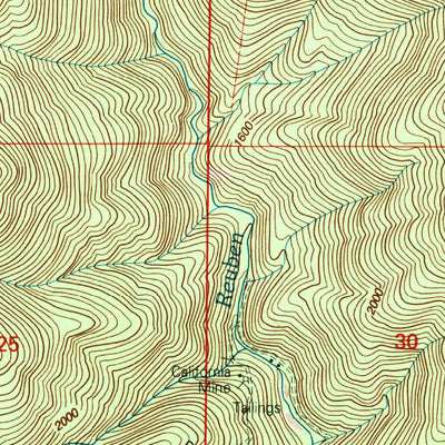 United States Geological Survey Mount Reuben, OR (1998, 24000-Scale) digital map