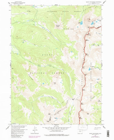United States Geological Survey Mount Richthofen, CO (1957, 24000-Scale) digital map