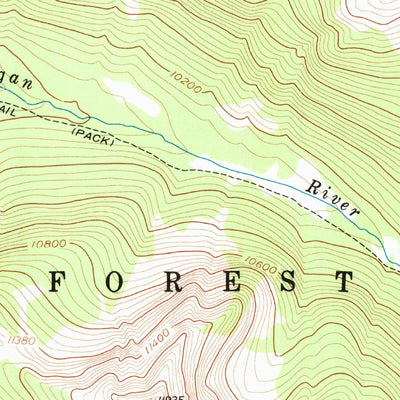 United States Geological Survey Mount Richthofen, CO (1957, 24000-Scale) digital map