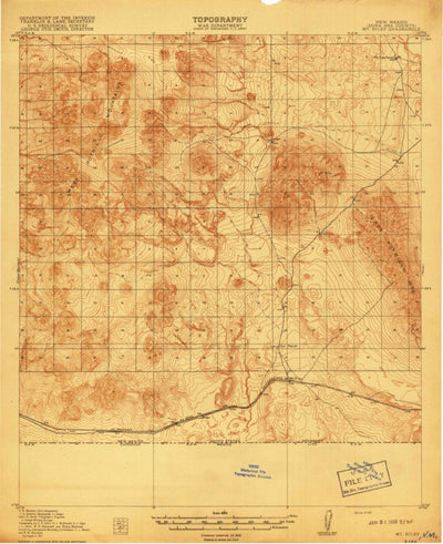 United States Geological Survey Mount Riley, NM (1918, 62500-Scale) digital map