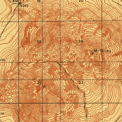 United States Geological Survey Mount Riley, NM (1918, 62500-Scale) digital map