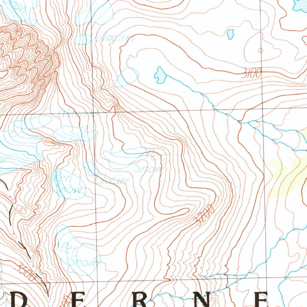 Mount Ritter, CA (1983, 24000-Scale) Map by United States Geological ...