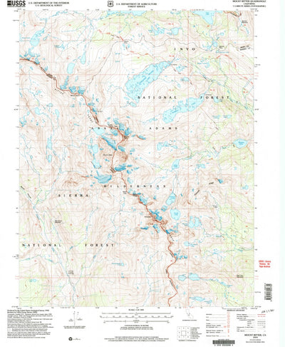 United States Geological Survey Mount Ritter, CA (2004, 24000-Scale) digital map