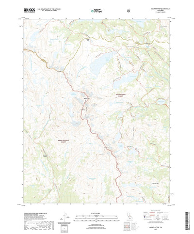 United States Geological Survey Mount Ritter, CA (2021, 24000-Scale) digital map