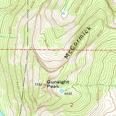 United States Geological Survey Mount Roothaan, ID (1967, 24000-Scale) digital map