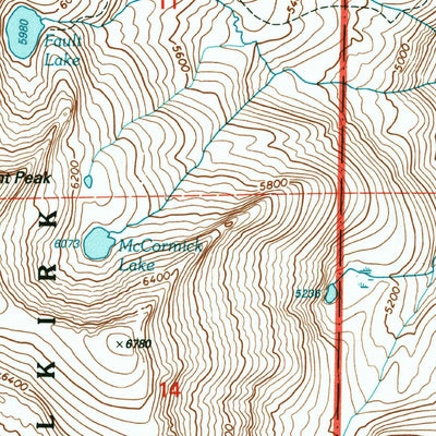United States Geological Survey Mount Roothaan, ID (1996, 24000-Scale) digital map