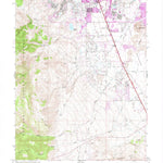 United States Geological Survey Mount Rose NE, NV (1969, 24000-Scale) digital map