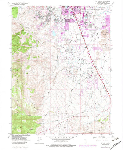 United States Geological Survey Mount Rose NE, NV (1969, 24000-Scale) digital map