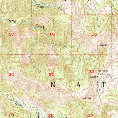 United States Geological Survey Mount Rose, NV (1950, 62500-Scale) digital map