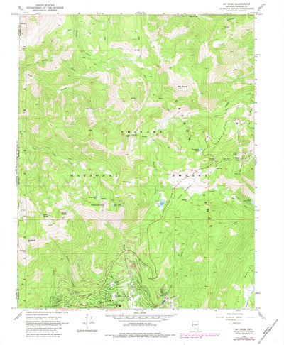 United States Geological Survey Mount Rose, NV (1968, 24000-Scale) digital map