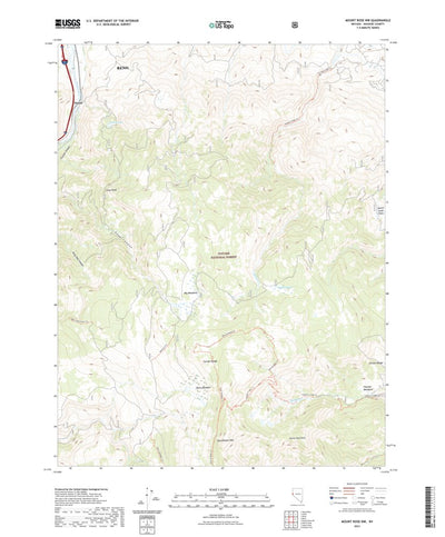 United States Geological Survey Mount Rose NW, NV (2021, 24000-Scale) digital map