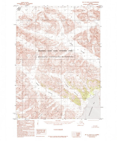 United States Geological Survey Mount Saint Elias A-5, AK (1985, 63360-Scale) digital map