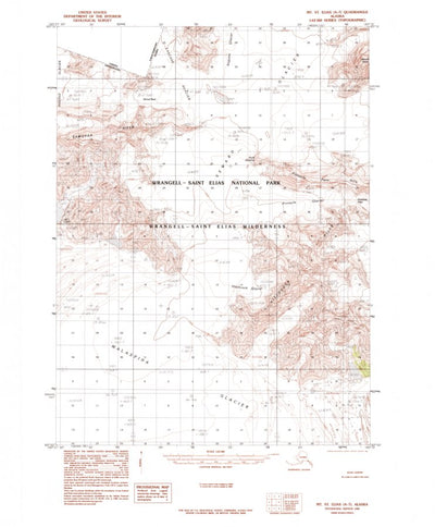United States Geological Survey Mount Saint Elias A-7, AK (1985, 63360-Scale) digital map