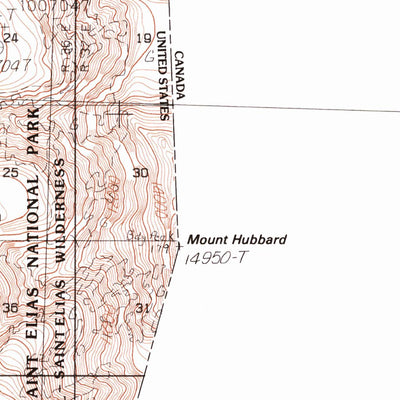 United States Geological Survey Mount Saint Elias B-3, AK (1985, 63360-Scale) digital map