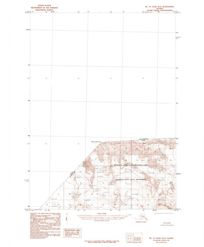 United States Geological Survey Mount Saint Elias B-5, AK (1985, 63360-Scale) digital map