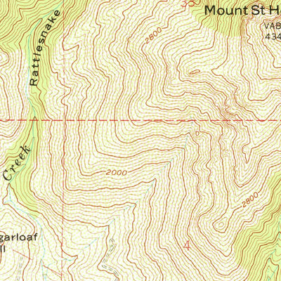 United States Geological Survey Mount Saint Helena, CA (1959, 24000-Scale) digital map