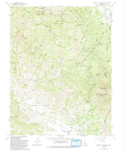 United States Geological Survey Mount Saint Helena, CA (1993, 24000-Scale) digital map