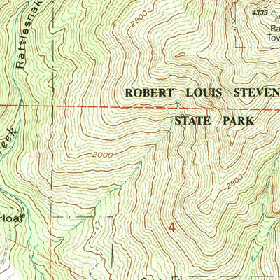 United States Geological Survey Mount Saint Helena, CA (1993, 24000-Scale) digital map