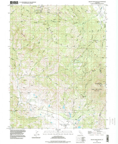 United States Geological Survey Mount Saint Helena, CA (1997, 24000-Scale) digital map