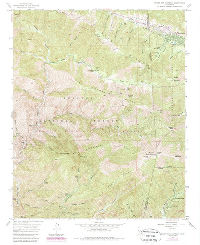 United States Geological Survey Mount San Antonio, CA (1955, 24000-Scale) digital map