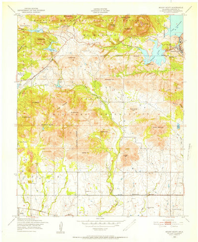 United States Geological Survey Mount Scott, OK (1949, 24000-Scale) digital map