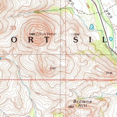 United States Geological Survey Mount Scott, OK (1997, 24000-Scale) digital map
