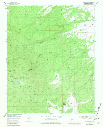 United States Geological Survey Mount Sedgwick, NM (1951, 24000-Scale) digital map