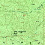 United States Geological Survey Mount Sedgwick, NM (1951, 24000-Scale) digital map