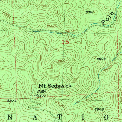 United States Geological Survey Mount Sedgwick, NM (1951, 24000-Scale) digital map