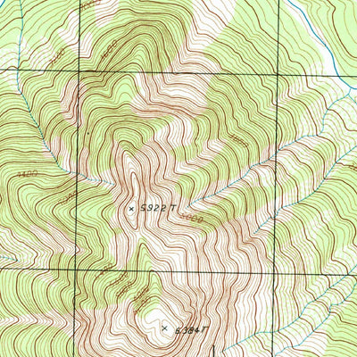 United States Geological Survey Mount Sefrit, WA (1989, 24000-Scale) digital map