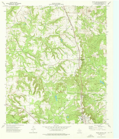 United States Geological Survey Mount Selman, TX (1973, 24000-Scale) digital map