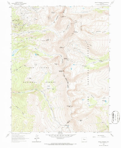 United States Geological Survey Mount Sherman, CO (1961, 24000-Scale) digital map