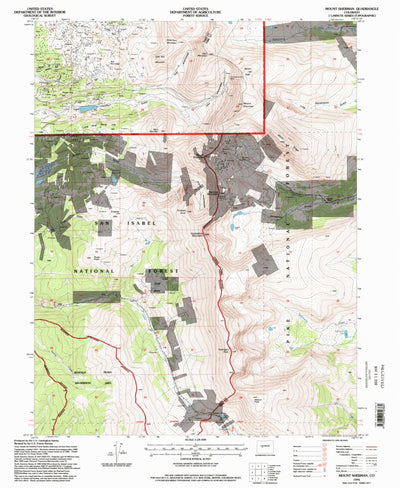 United States Geological Survey Mount Sherman, CO (1994, 24000-Scale) digital map