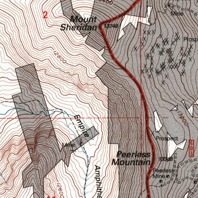 United States Geological Survey Mount Sherman, CO (1994, 24000-Scale) digital map