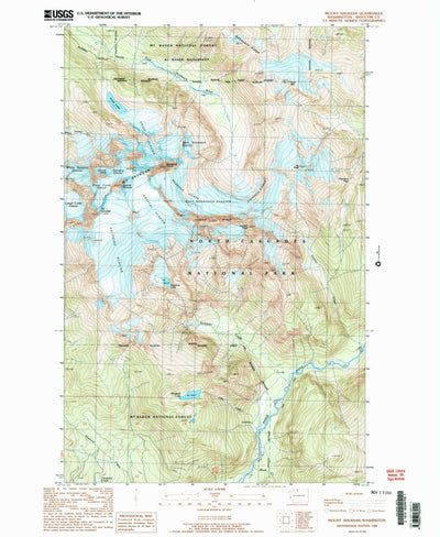 United States Geological Survey Mount Shuksan, WA (1989, 24000-Scale) digital map
