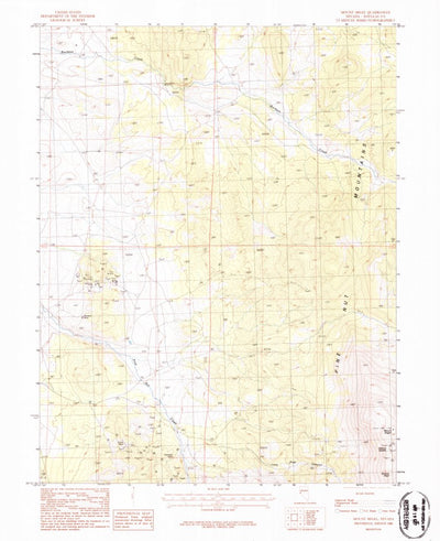 United States Geological Survey Mount Siegel, NV (1986, 24000-Scale) digital map