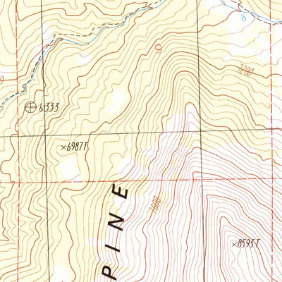 United States Geological Survey Mount Siegel, NV (1986, 24000-Scale) digital map