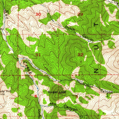 United States Geological Survey Mount Siegel, NV-CA (1957, 62500-Scale) digital map