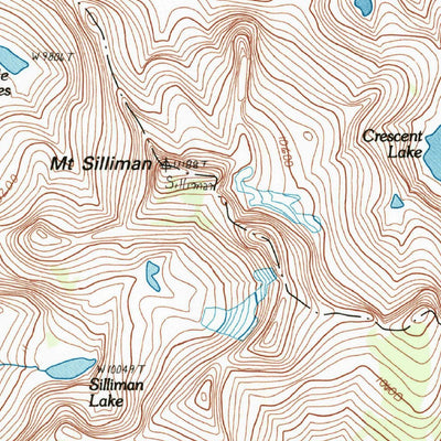 United States Geological Survey Mount Silliman, CA (1993, 24000-Scale) digital map