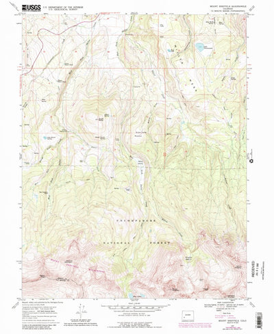 United States Geological Survey Mount Sneffels, CO (1967, 24000-Scale) digital map