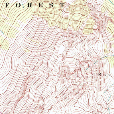 United States Geological Survey Mount Sneffels, CO (1967, 24000-Scale) digital map