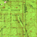 United States Geological Survey Mount Spokane, WA-ID (1950, 62500-Scale) digital map